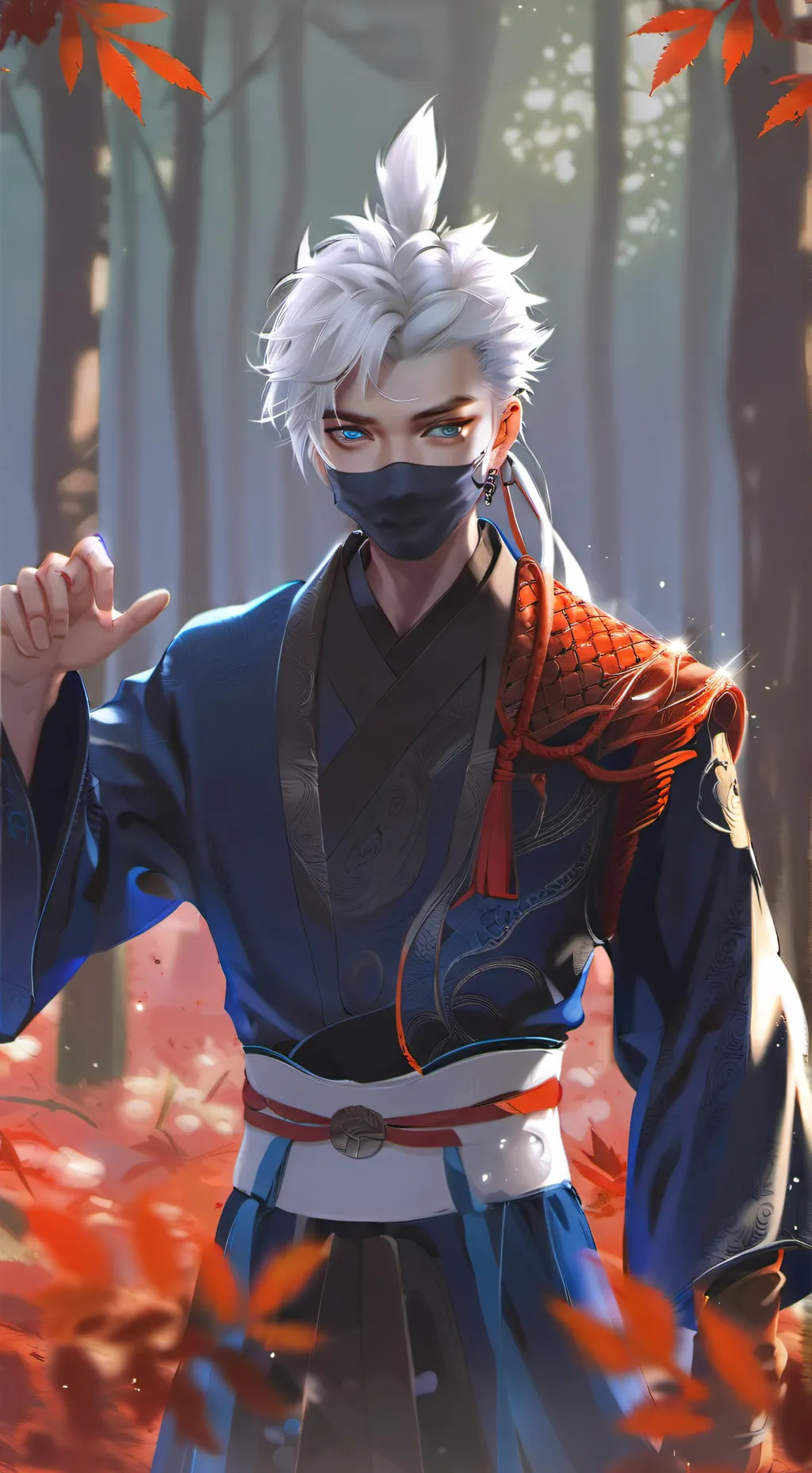 ai character: Kakashi  background