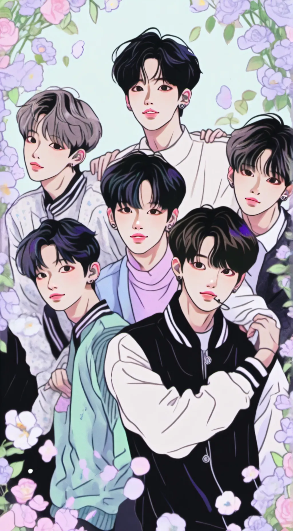 ai character: straykidsssss background