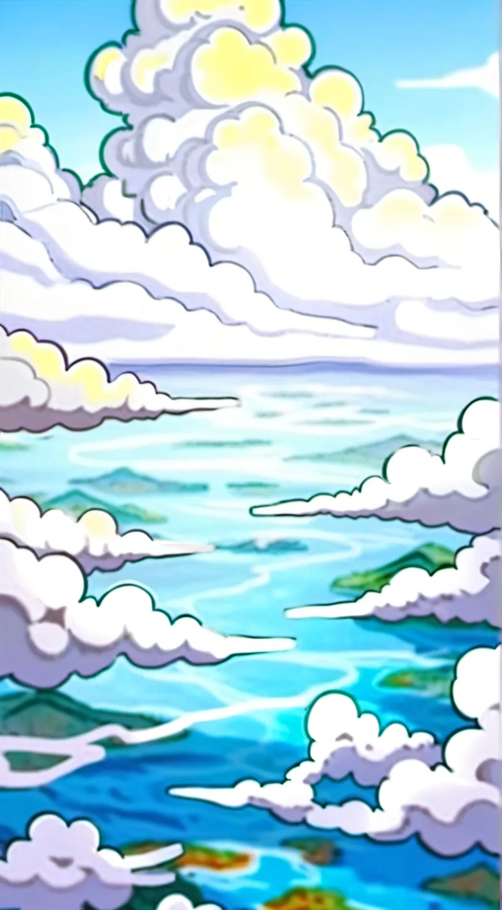 ai character: cloud background