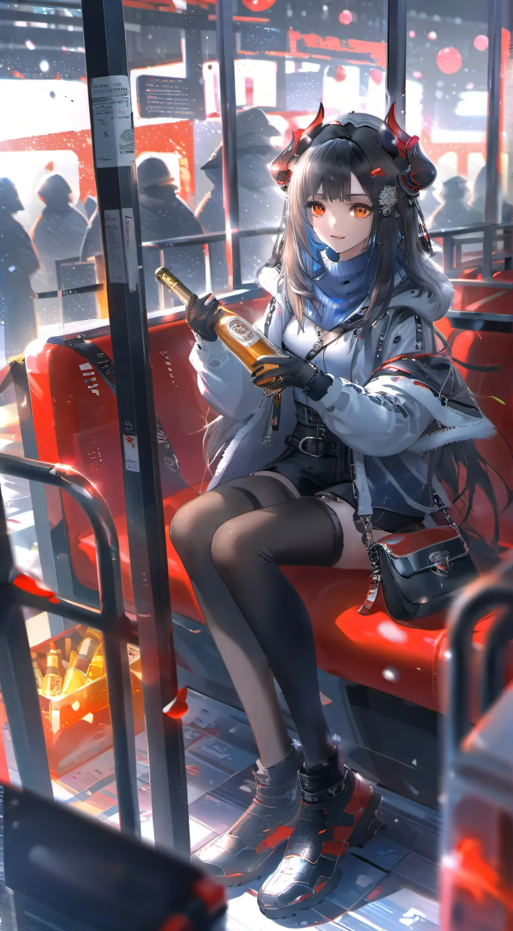 ai character: Bus background