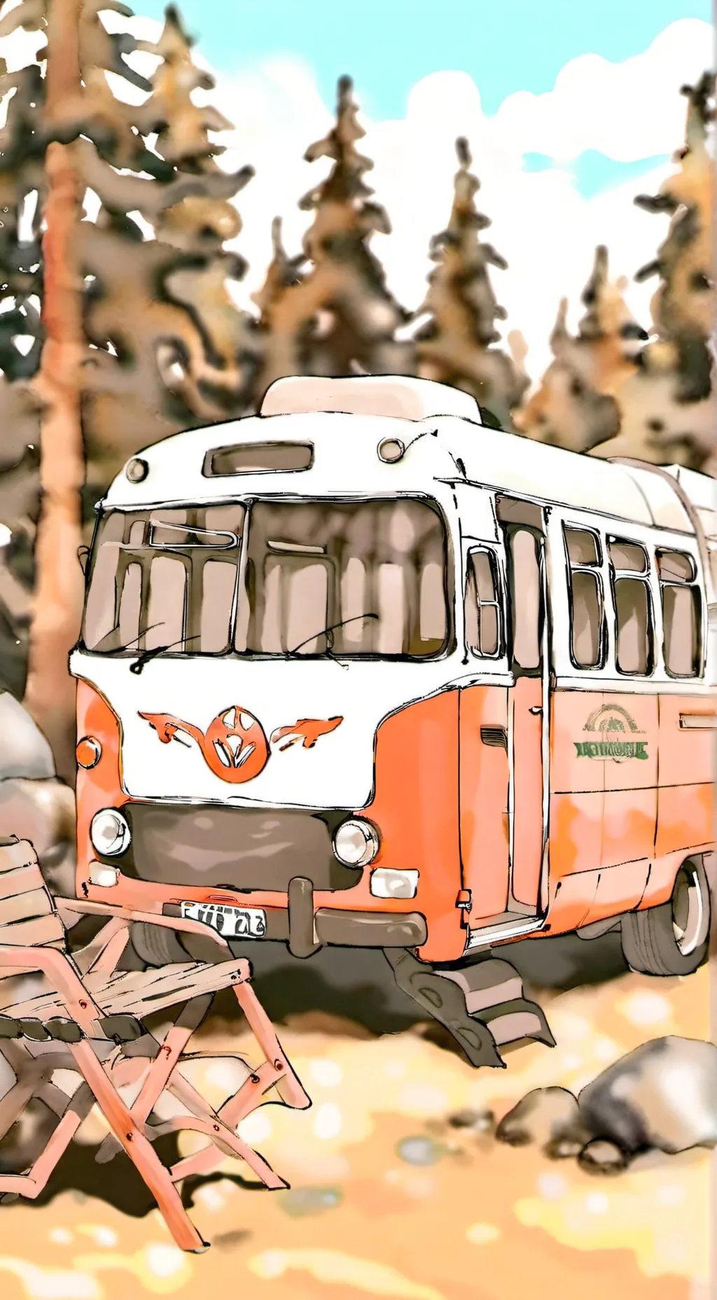 ai character: No where camp  background