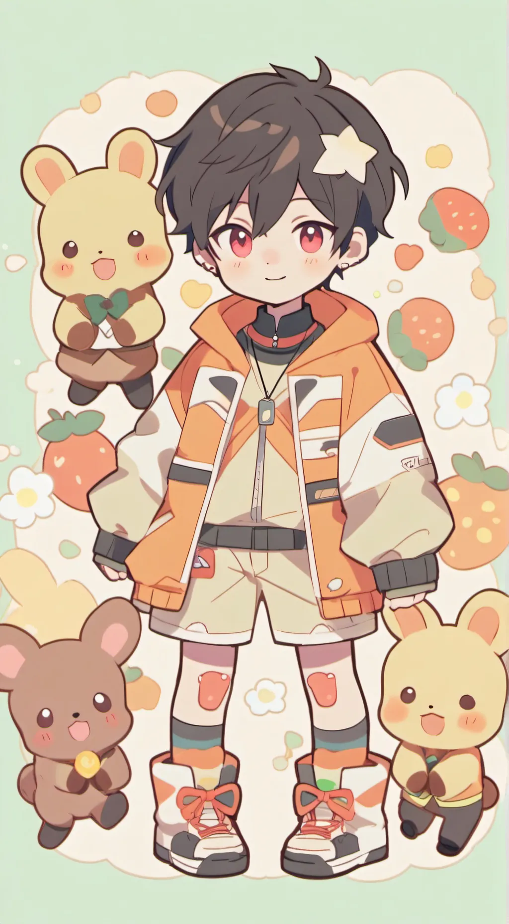 ai character: classroom CLASSE E background