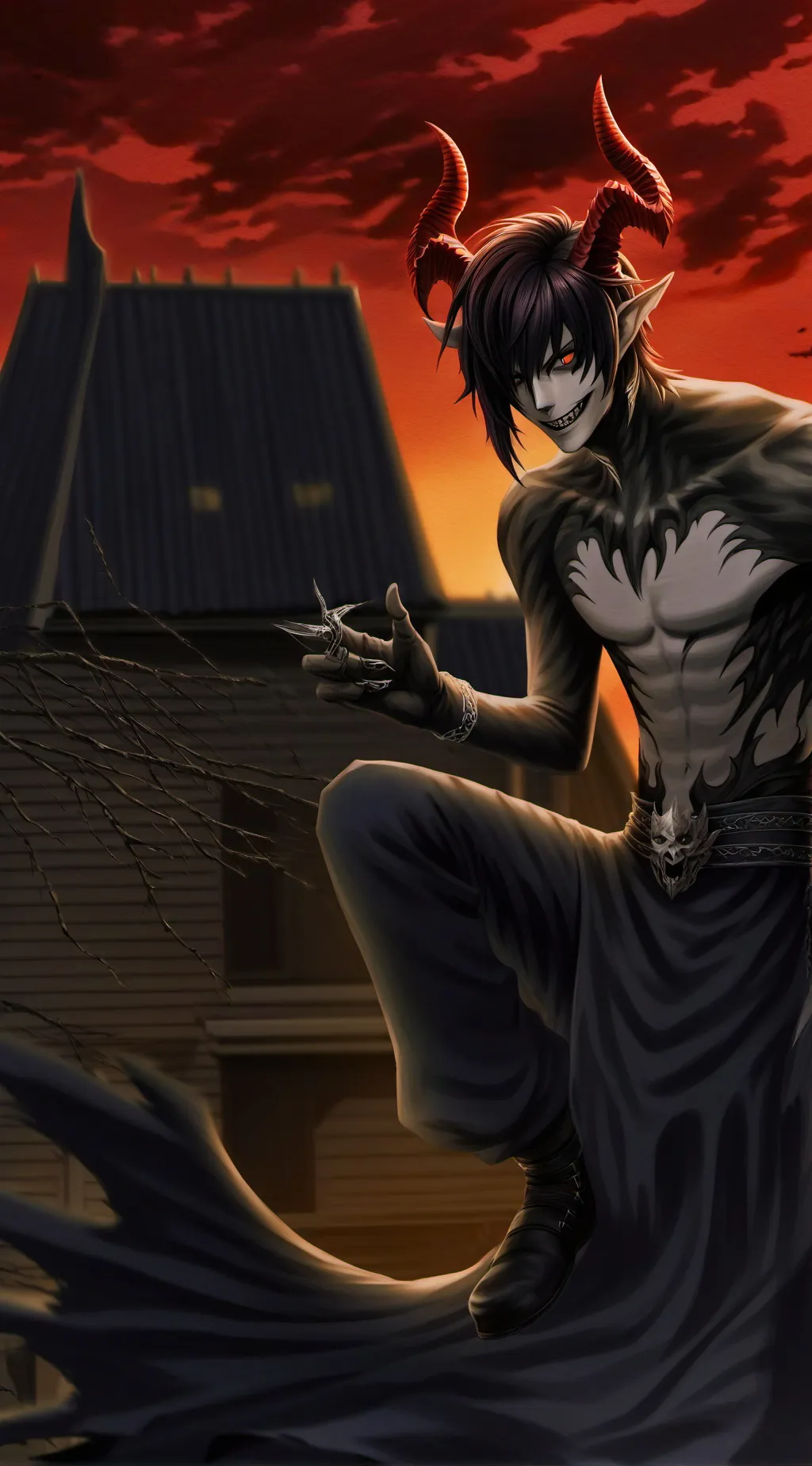 ai character: DEMON BEGS PT. 1 background