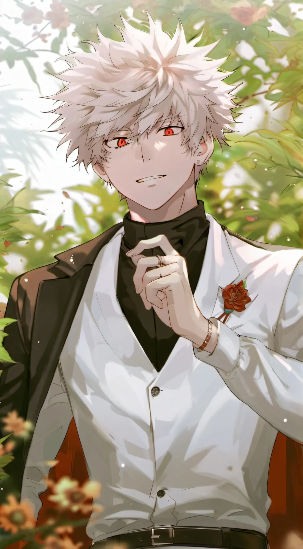 ai character: Katsuki Bakugo  background