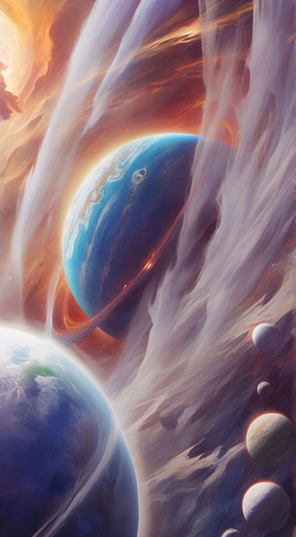 ai character: Planet klops background