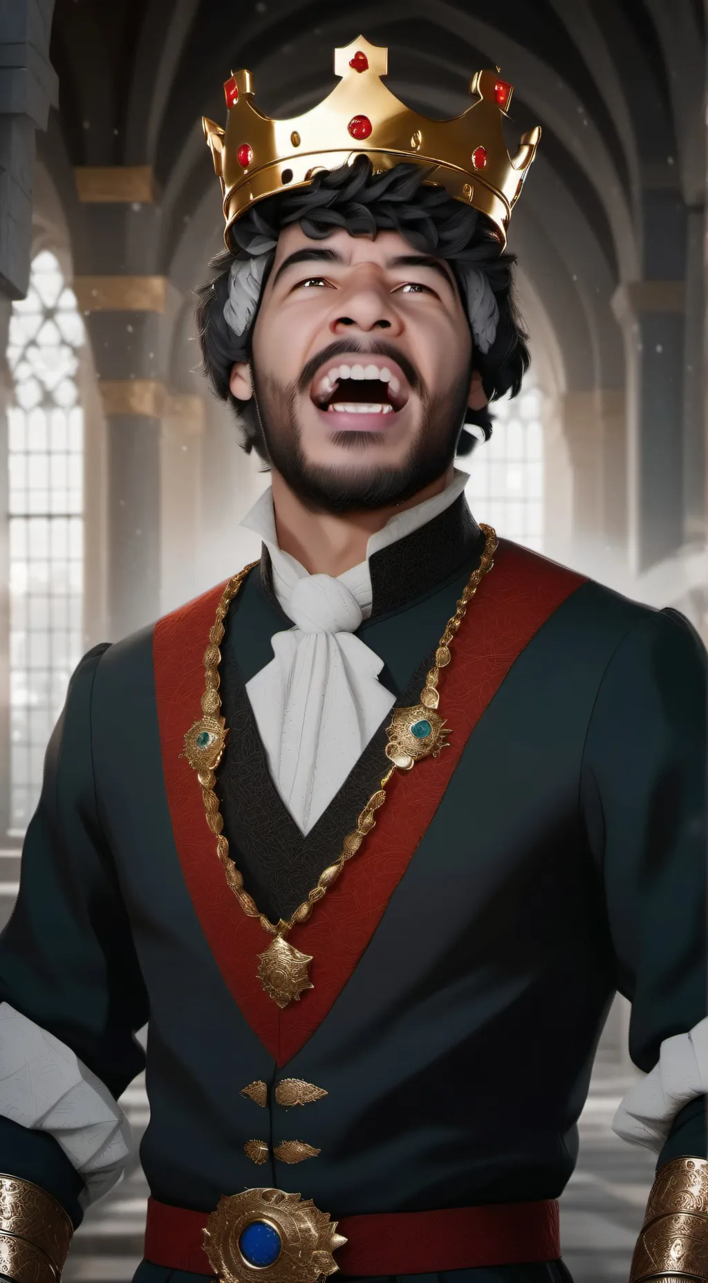 ai character: king samelot background