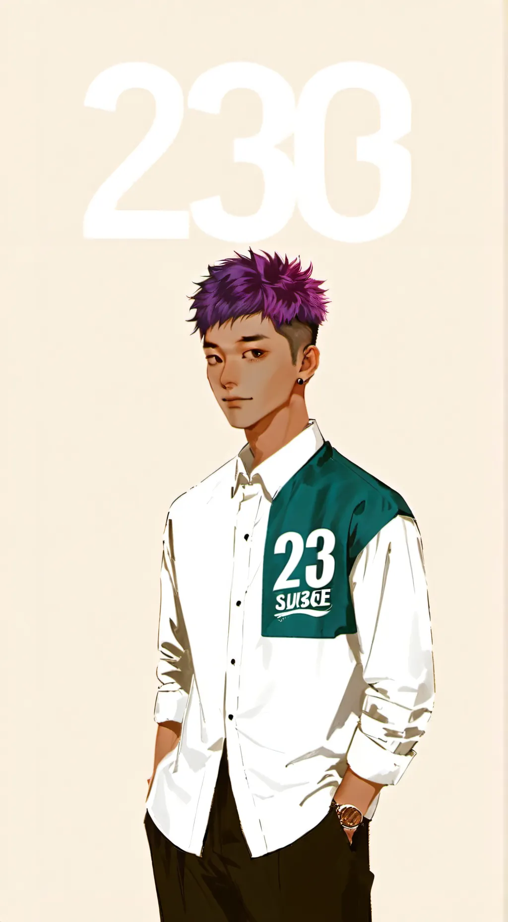 ai character: Squid game background