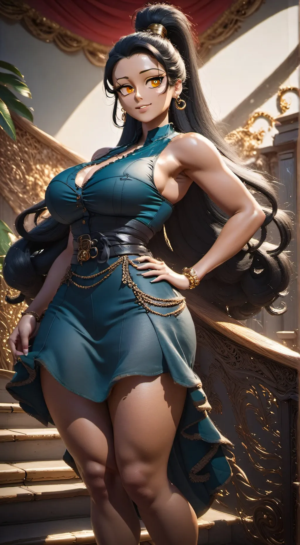 ai character: Carlota  background