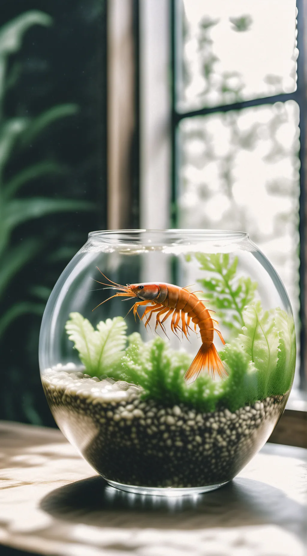 ai character: SHRIMPO 🍤😡 background