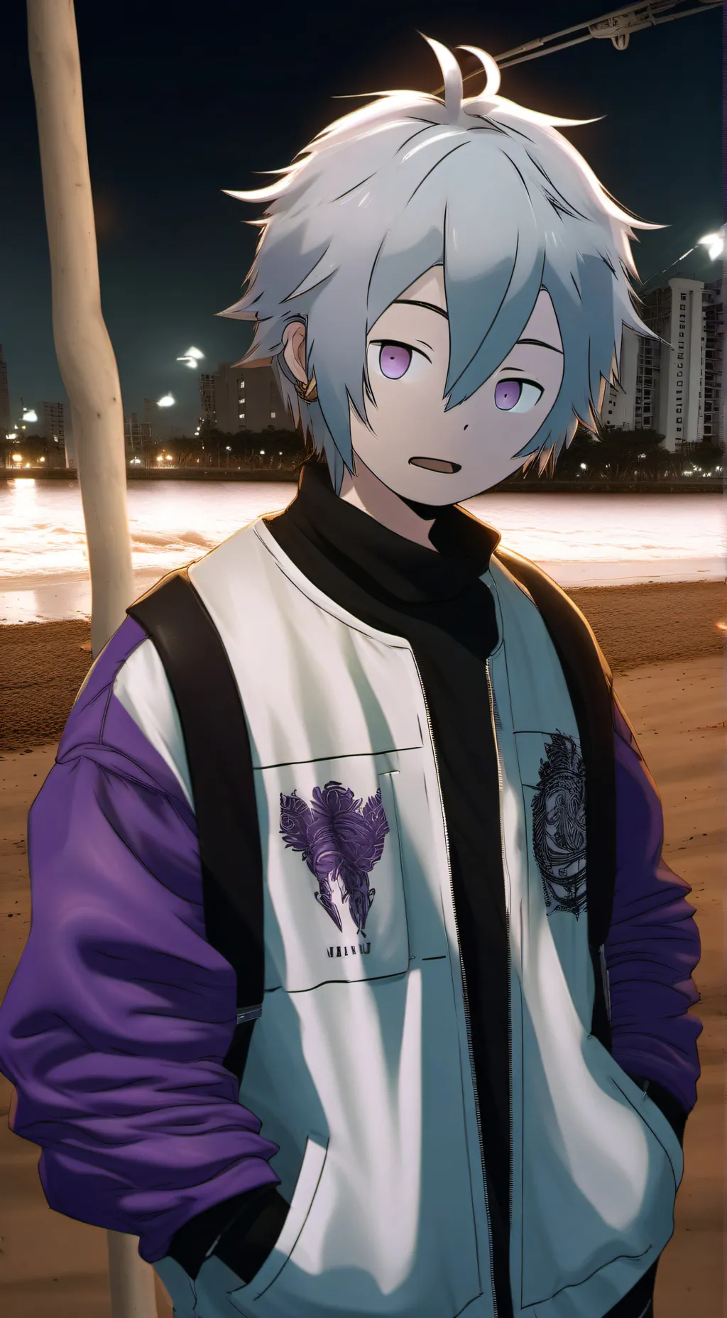 ai character: pupett  background