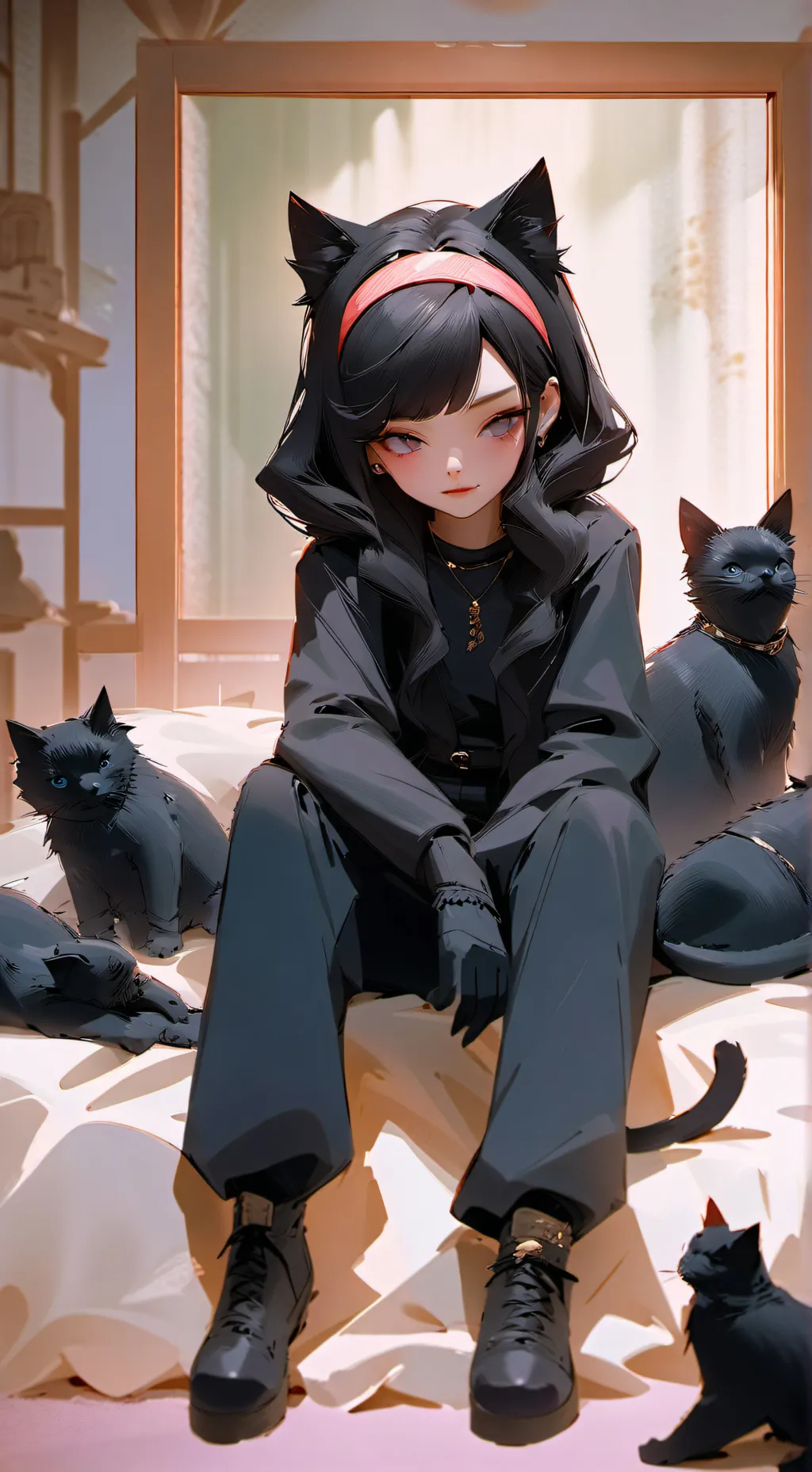 ai character: Kat background