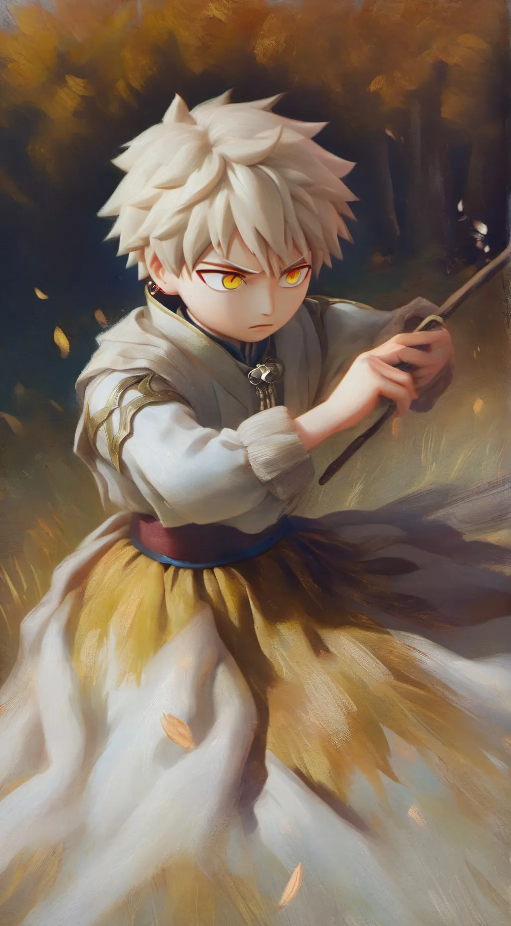 ai character:  Bakugo cheating  background