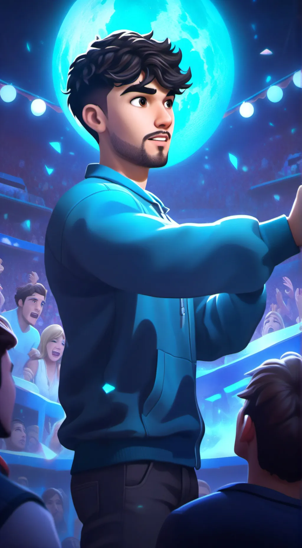 ai character: fede  background