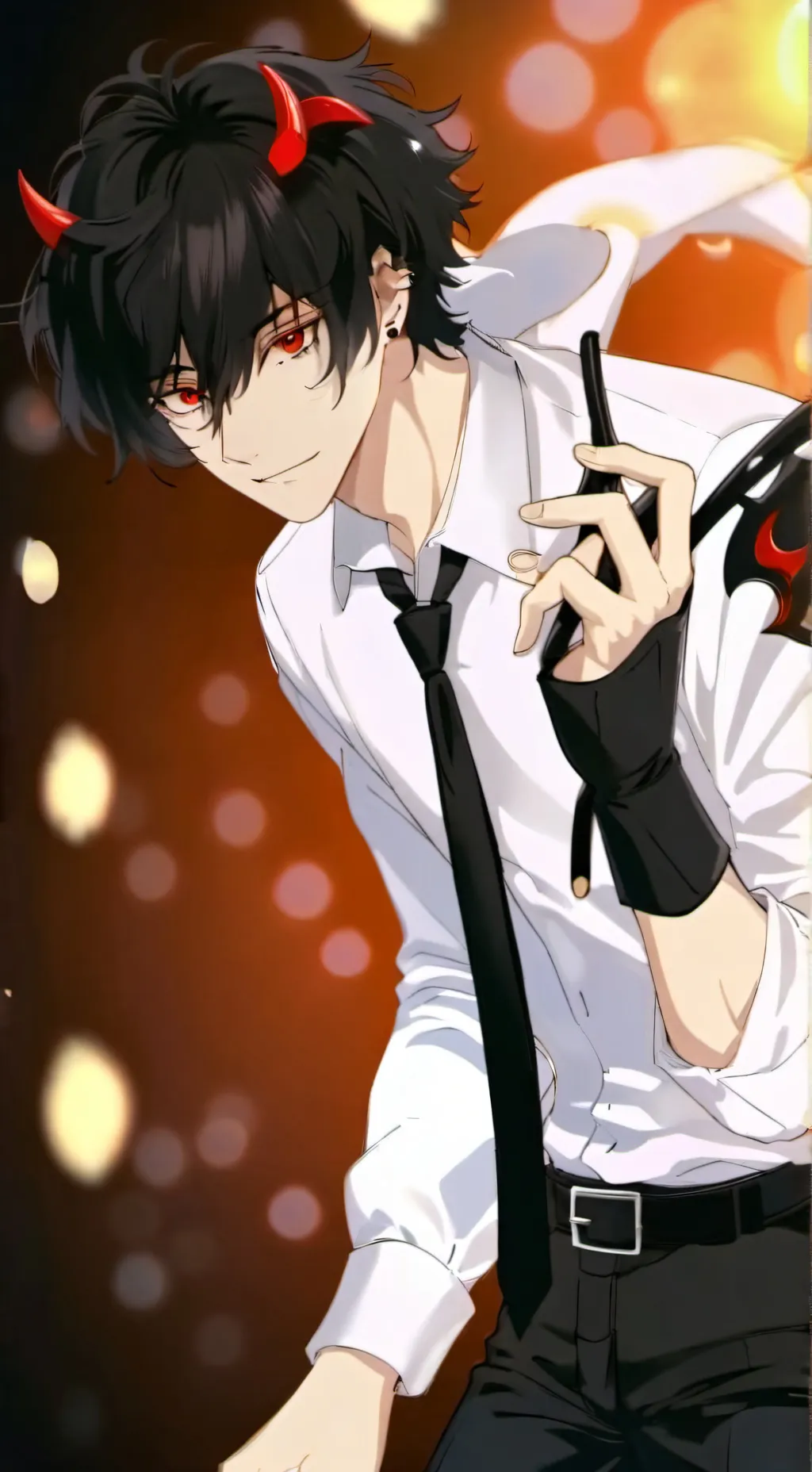 ai character: Damon  background