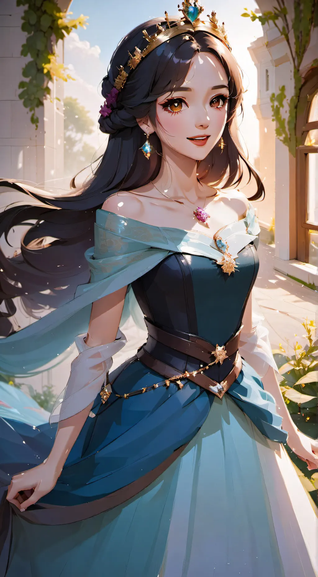 ai character: Royalty background