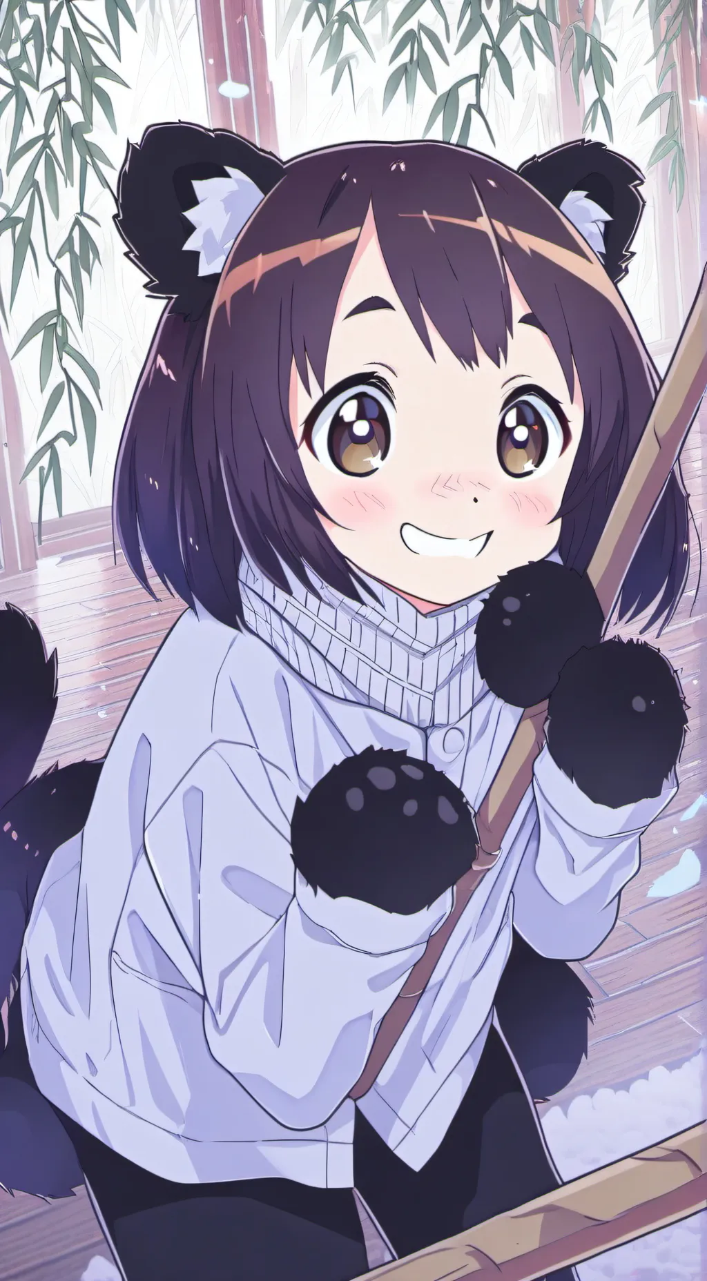 ai character: Russet Pandamonium background