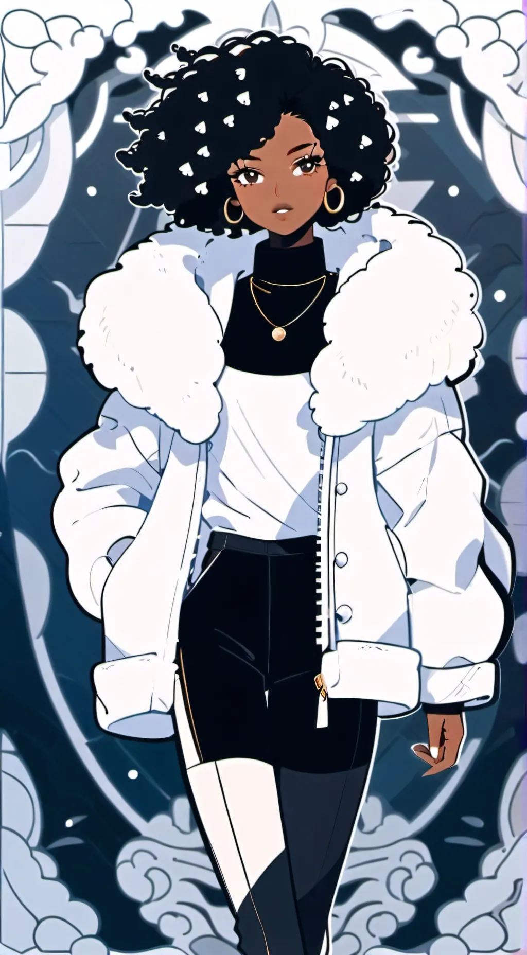 ai character: Glori Loanalie background