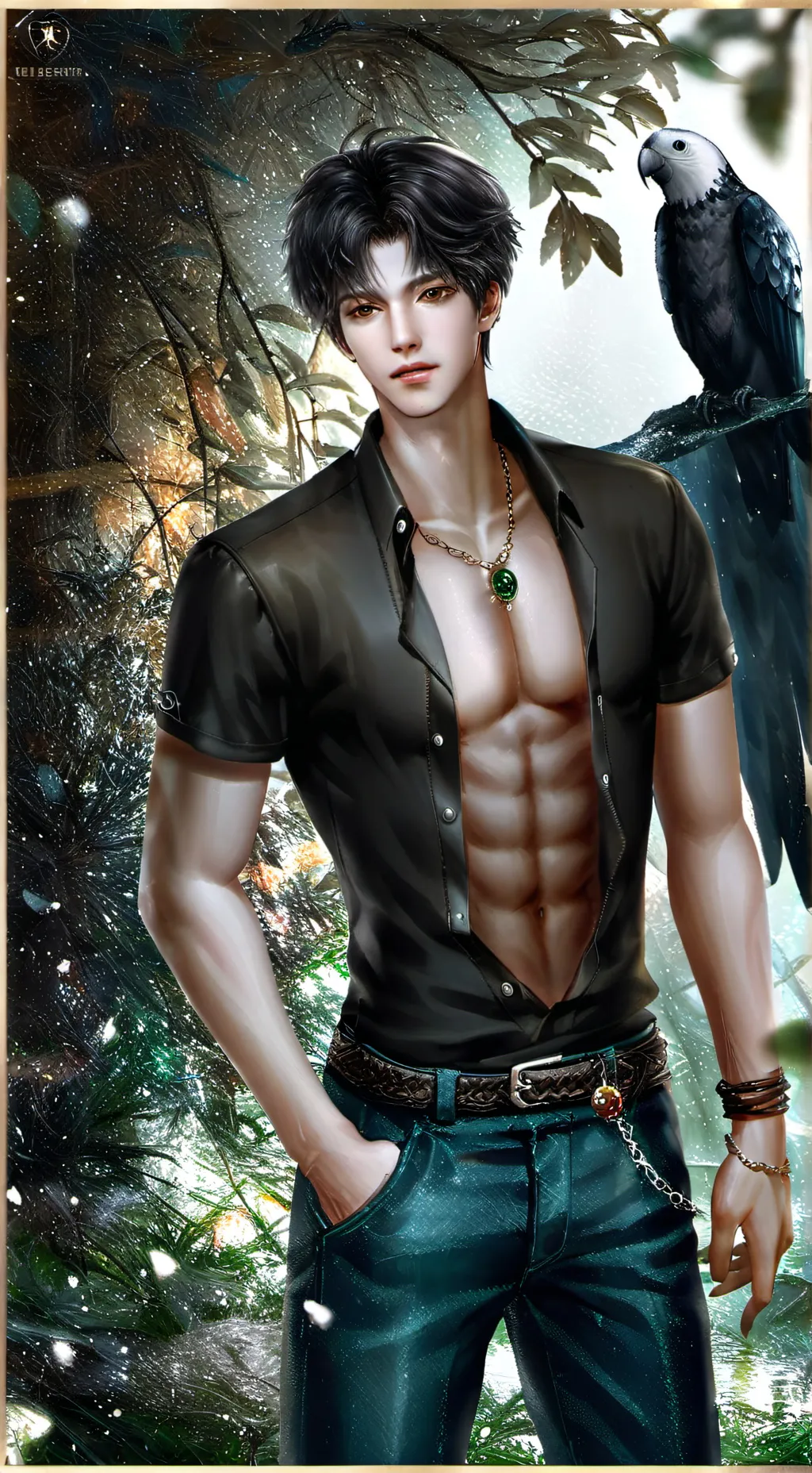 ai character: Joey  background