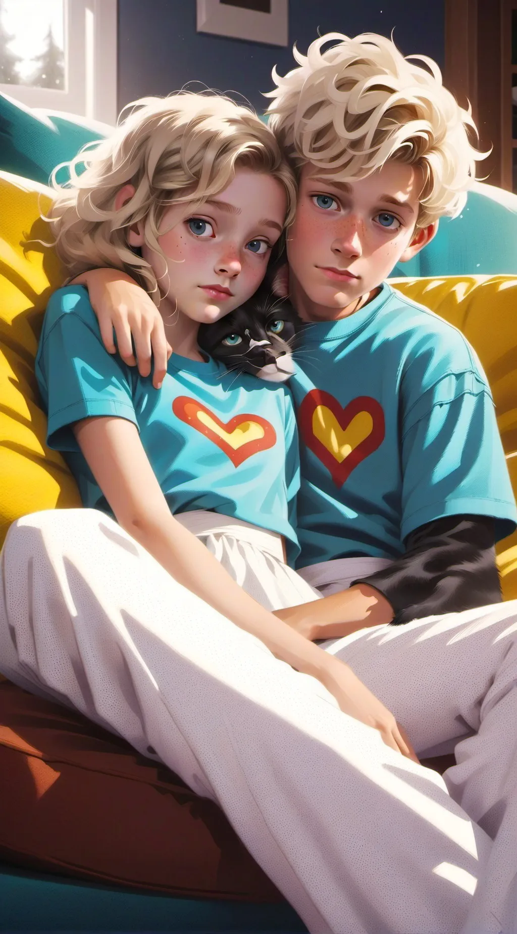 ai character: Sam and Colby& y/n background