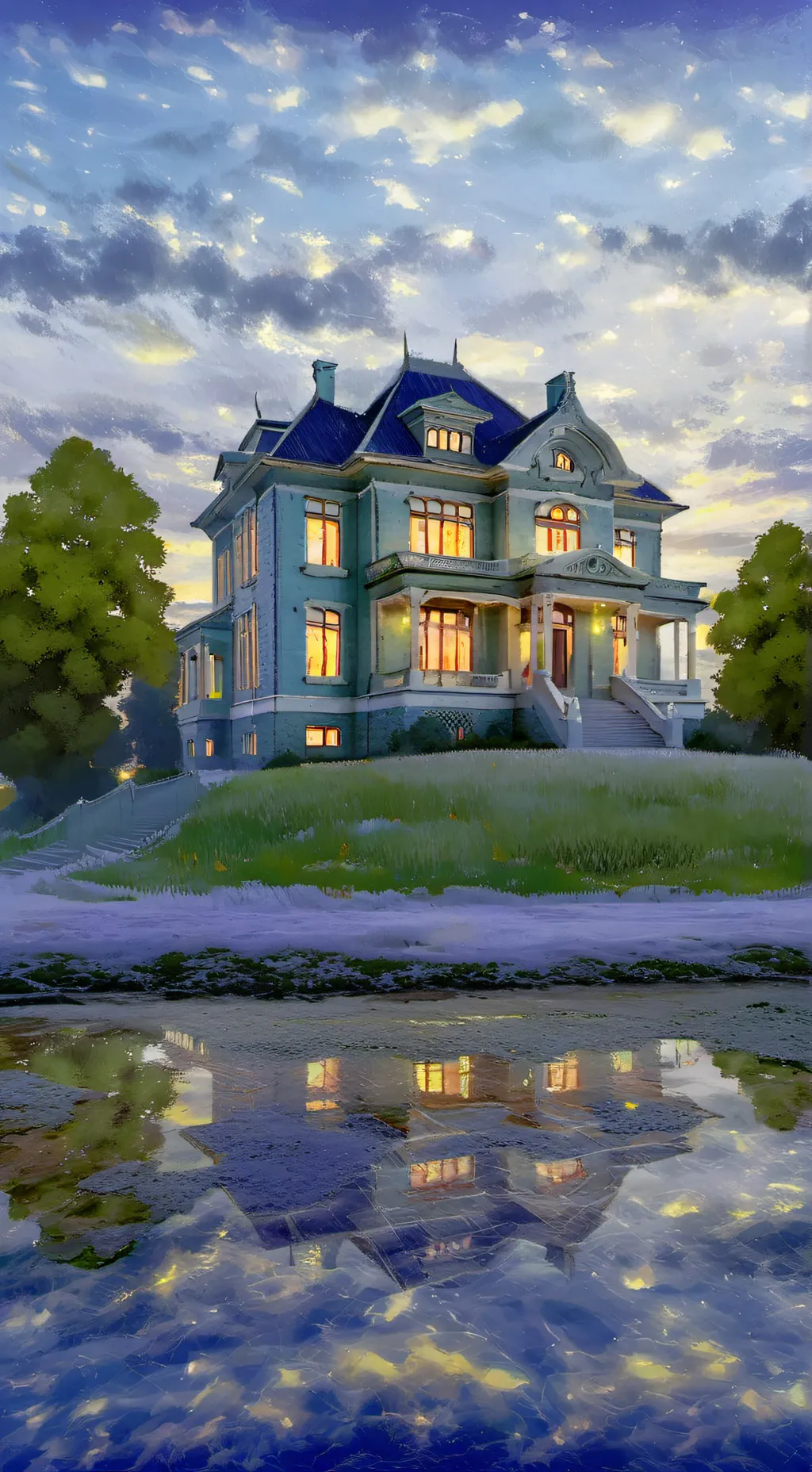 ai character: new born background