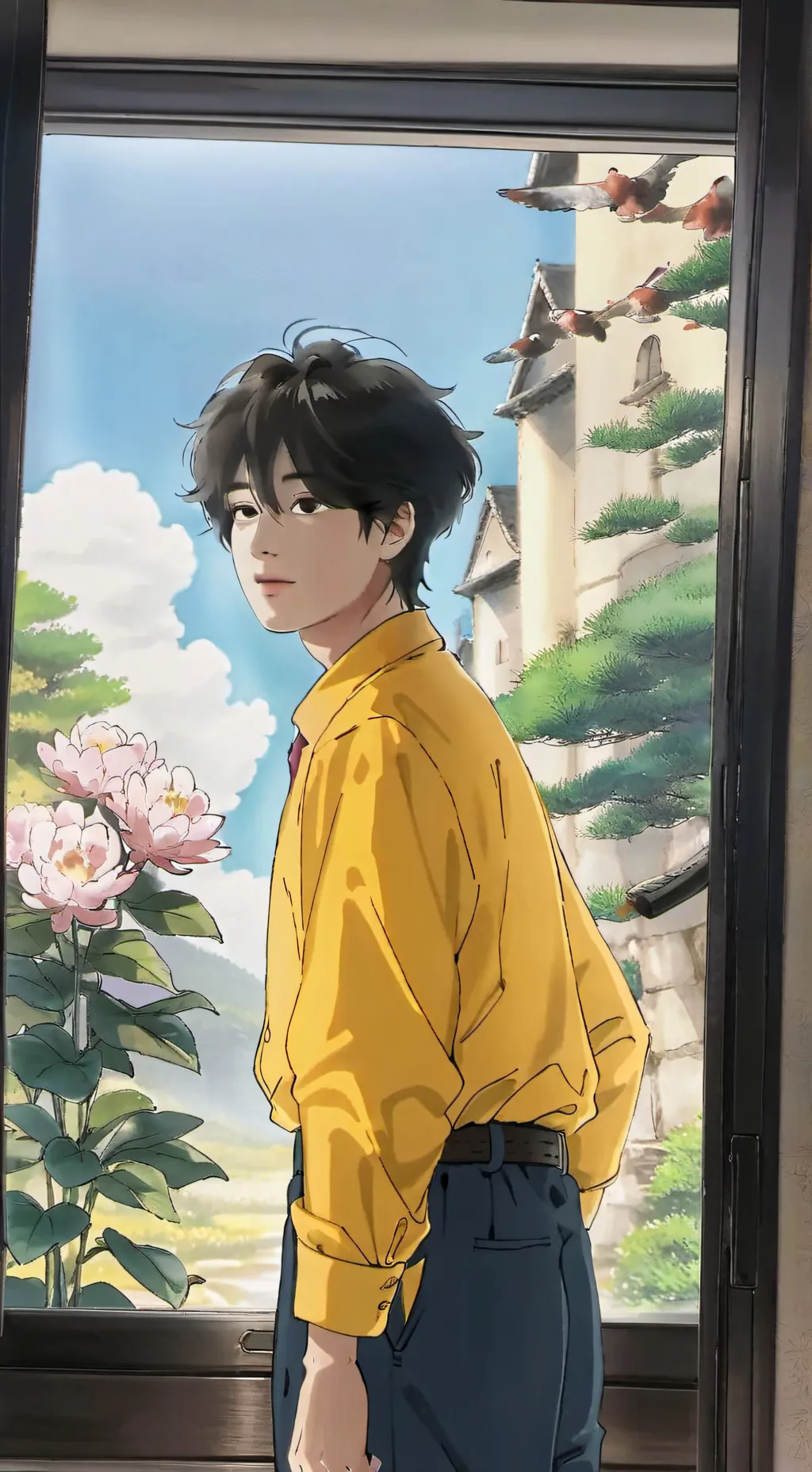 ai character: ¿solo amigos? background