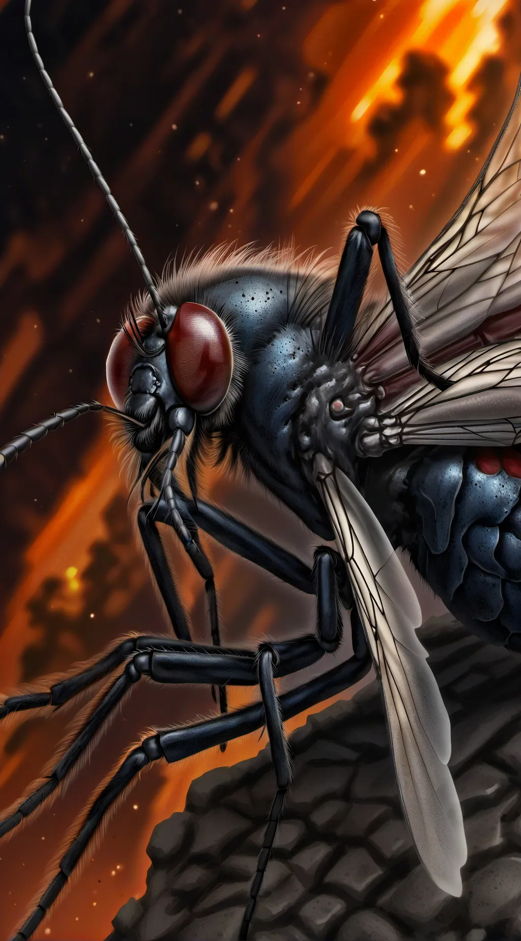 ai character: mosquito background