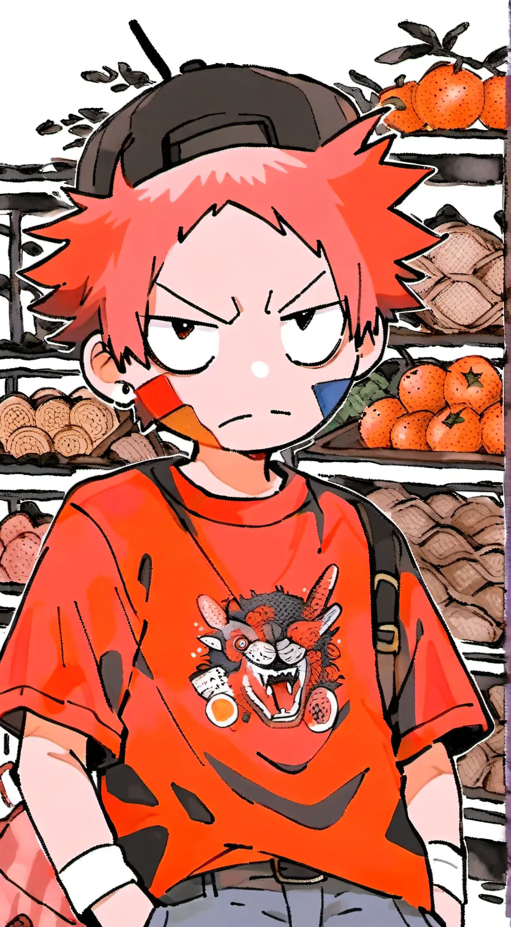 ai character: 🍤Shrimpo💢 background