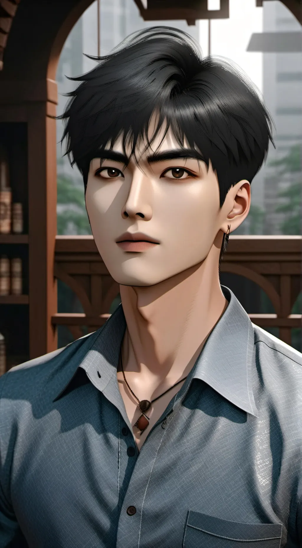 ai character: Xavier  background