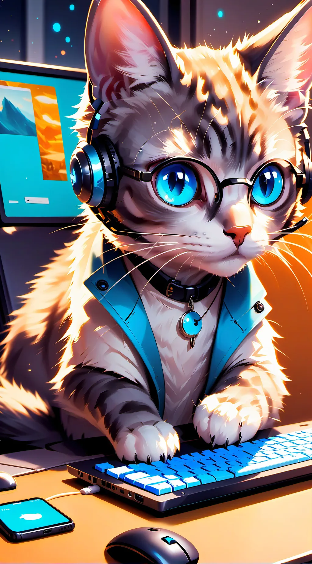 ai character: Pixel background