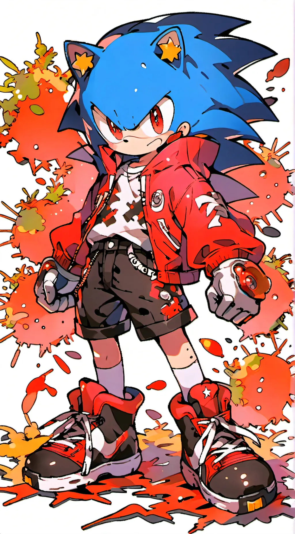 ai character: Shadow x Sonic background