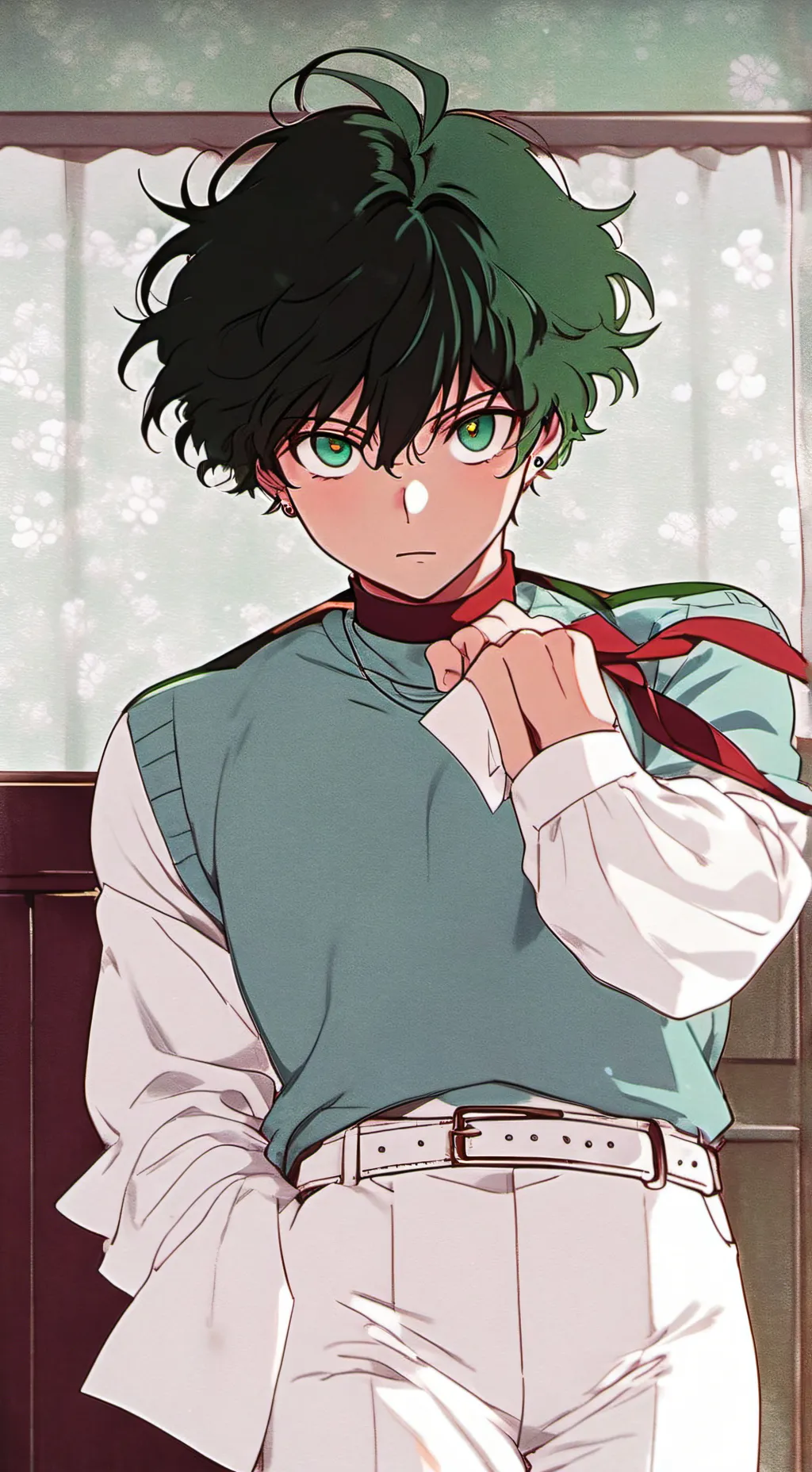 ai character: Deku vilain background