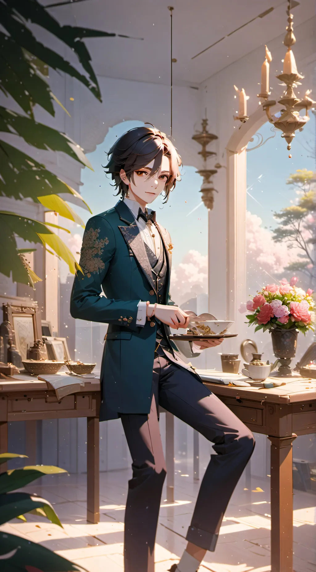 ai character: 林默安 background