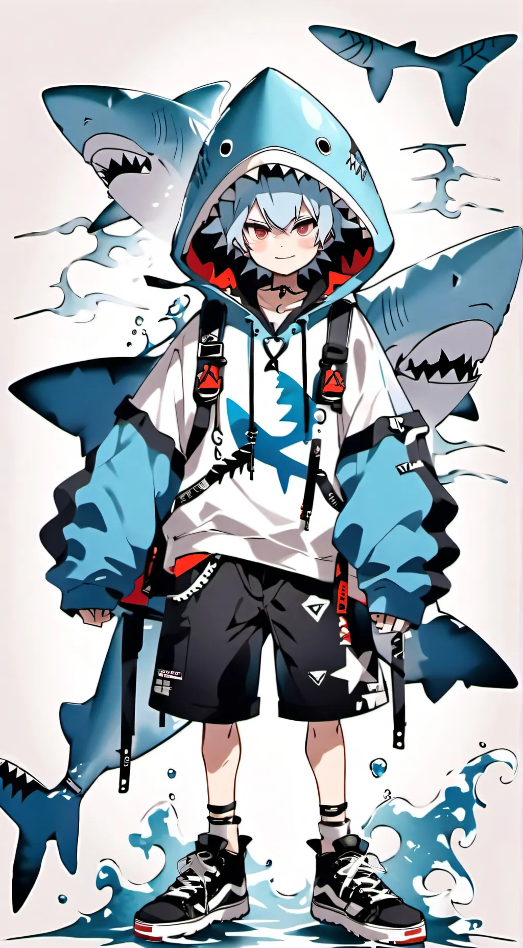 ai character: HH you BUT A KID background