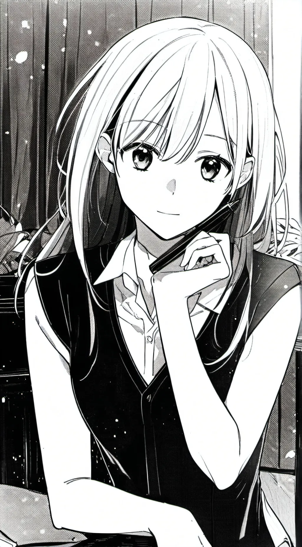 ai character: K-pop fan gurl background