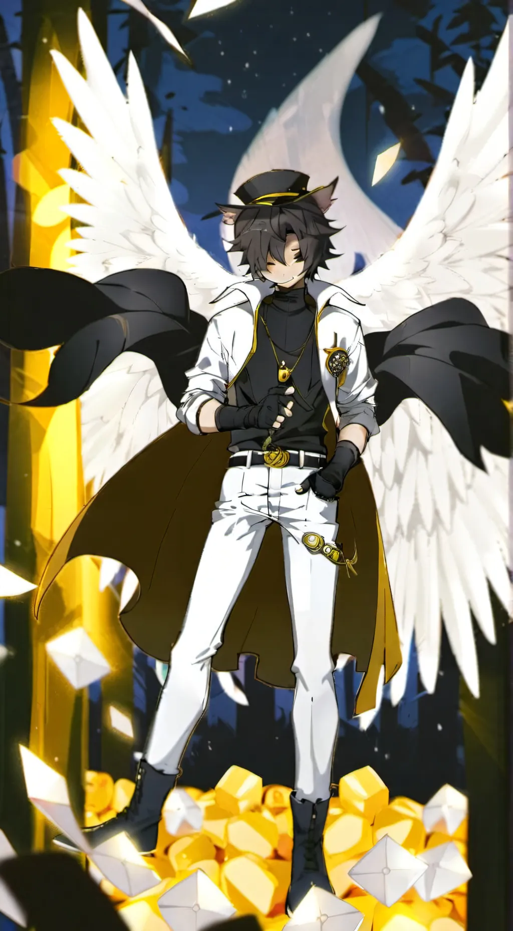 ai character: Erm hi background