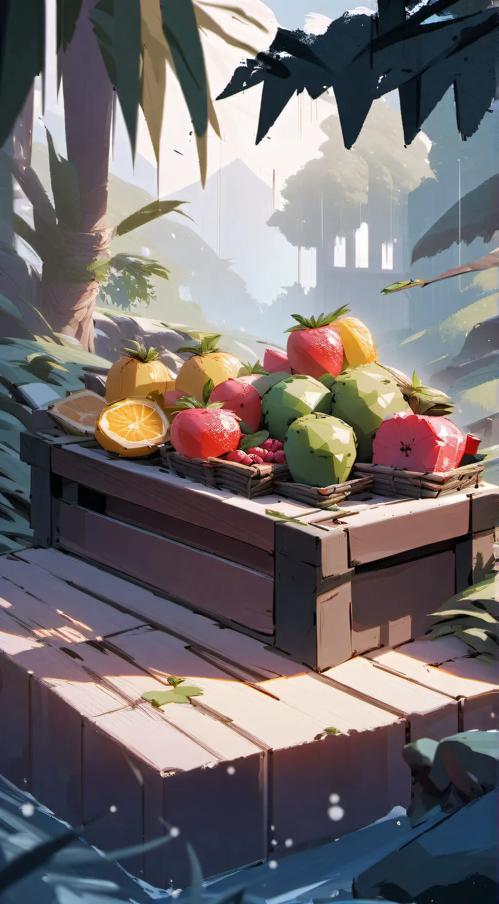 ai character: blox fruits  background