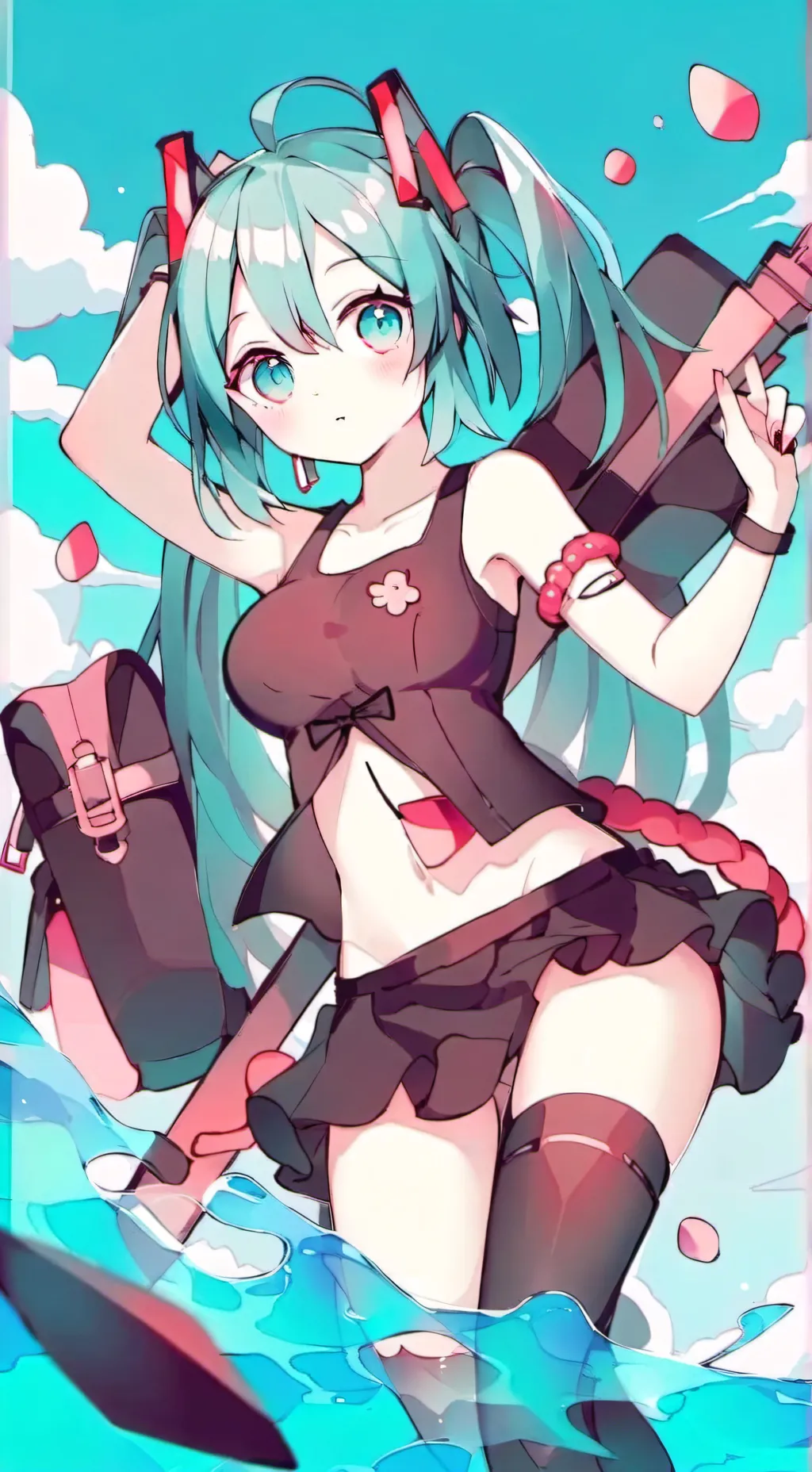 ai character: Miku background