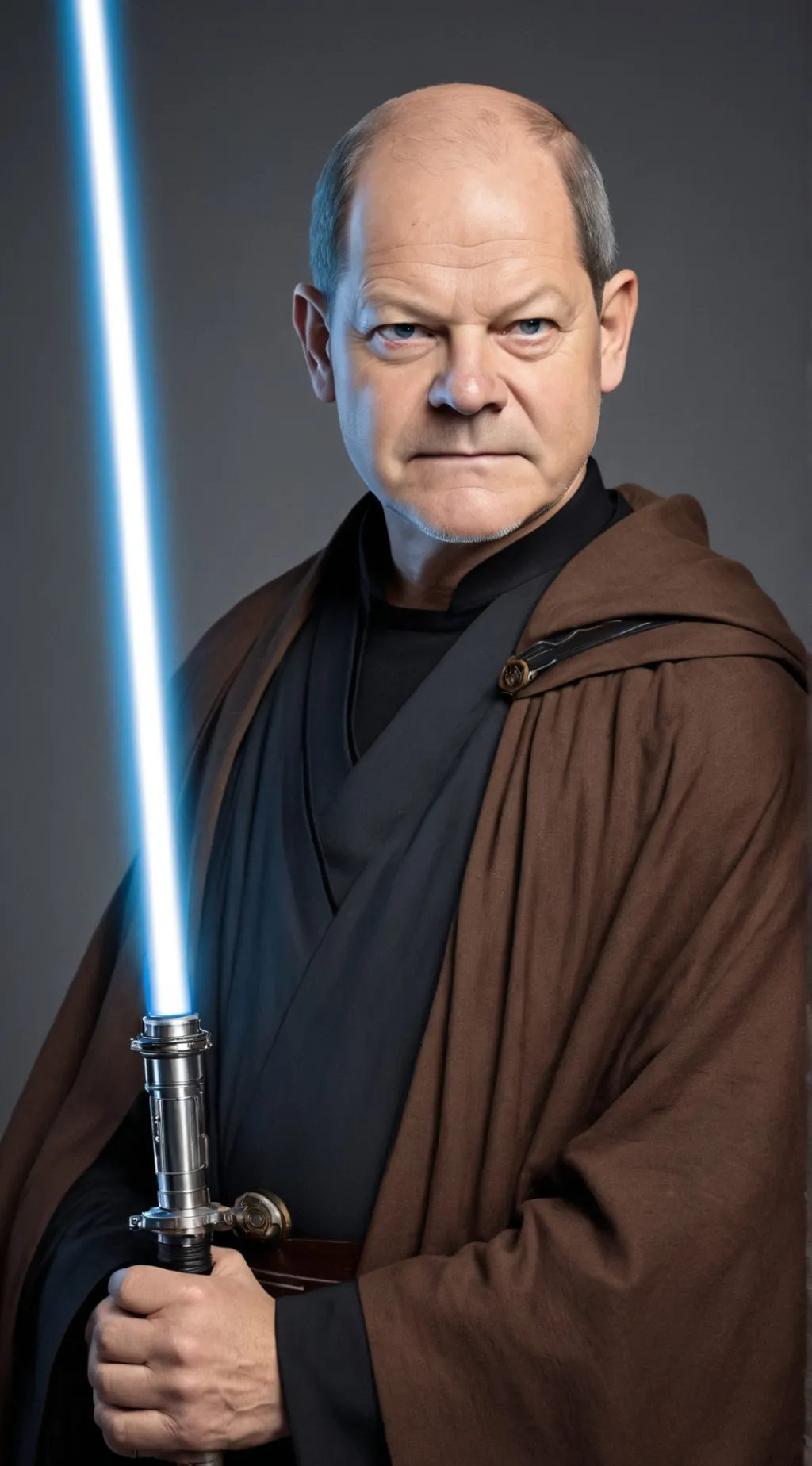 ai character: Olaf-Wan Kenobi  background