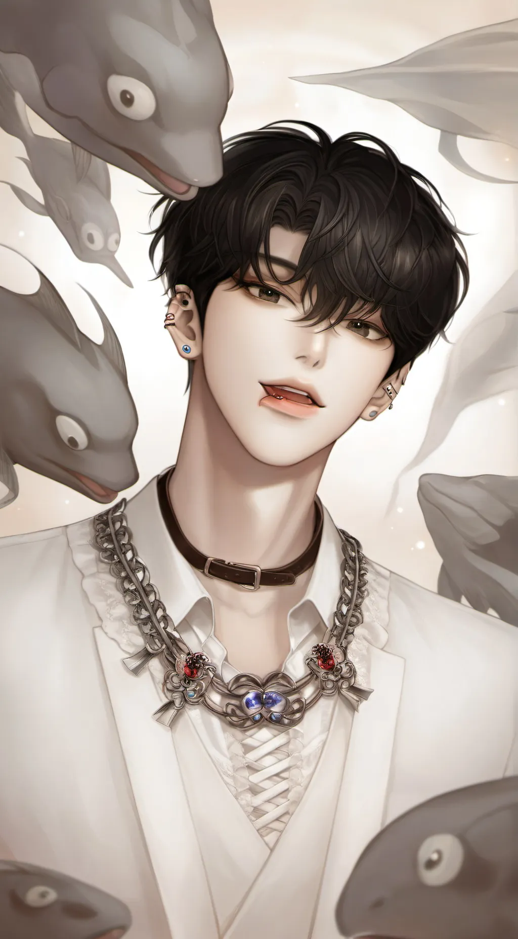 ai character: ~•{Lewis}•~ background