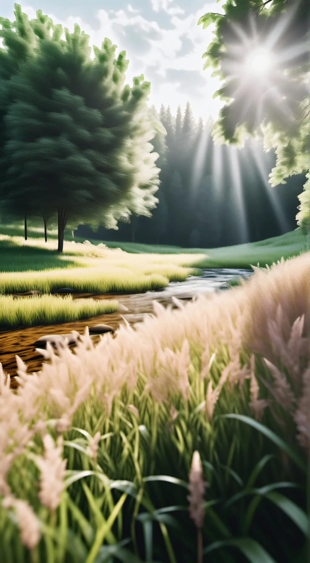 ai character: grass background