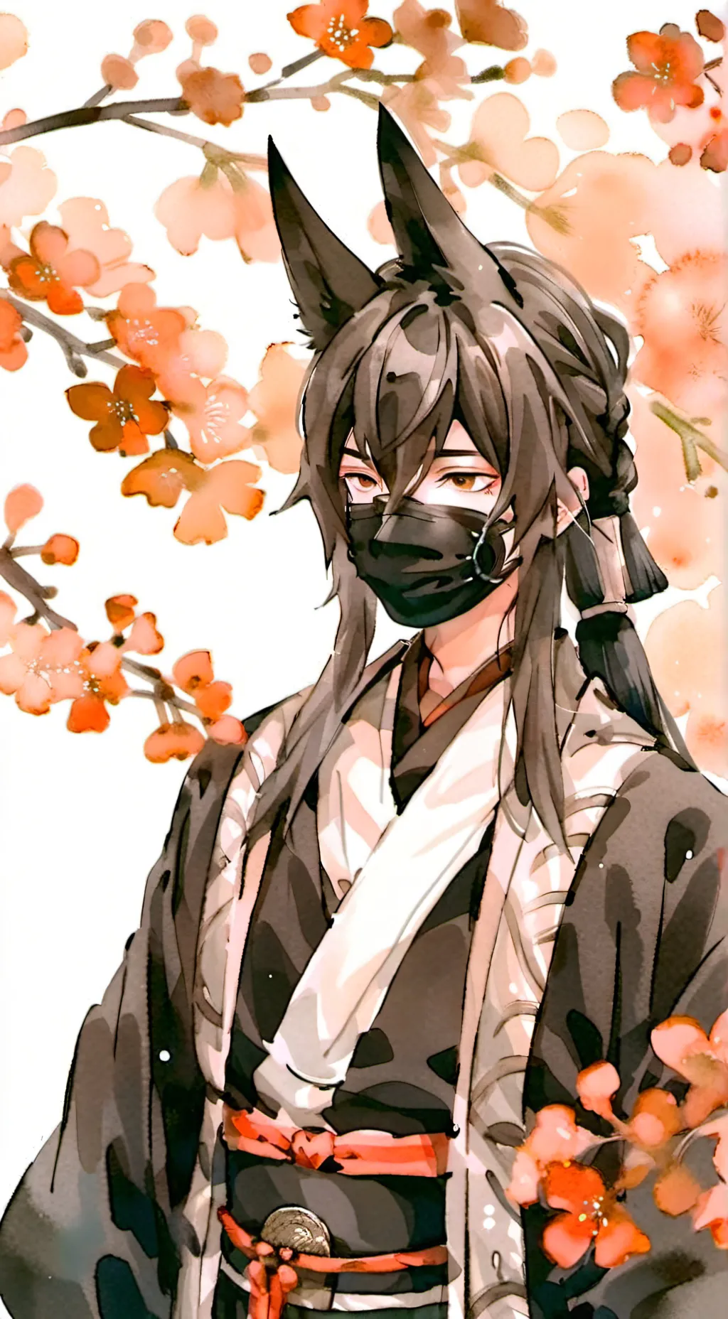 ai character: shadow hashira background