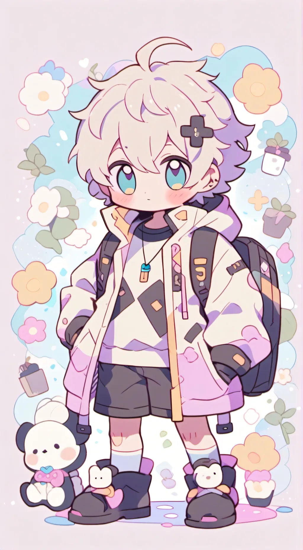 ai character: Sat Mike bsment  background