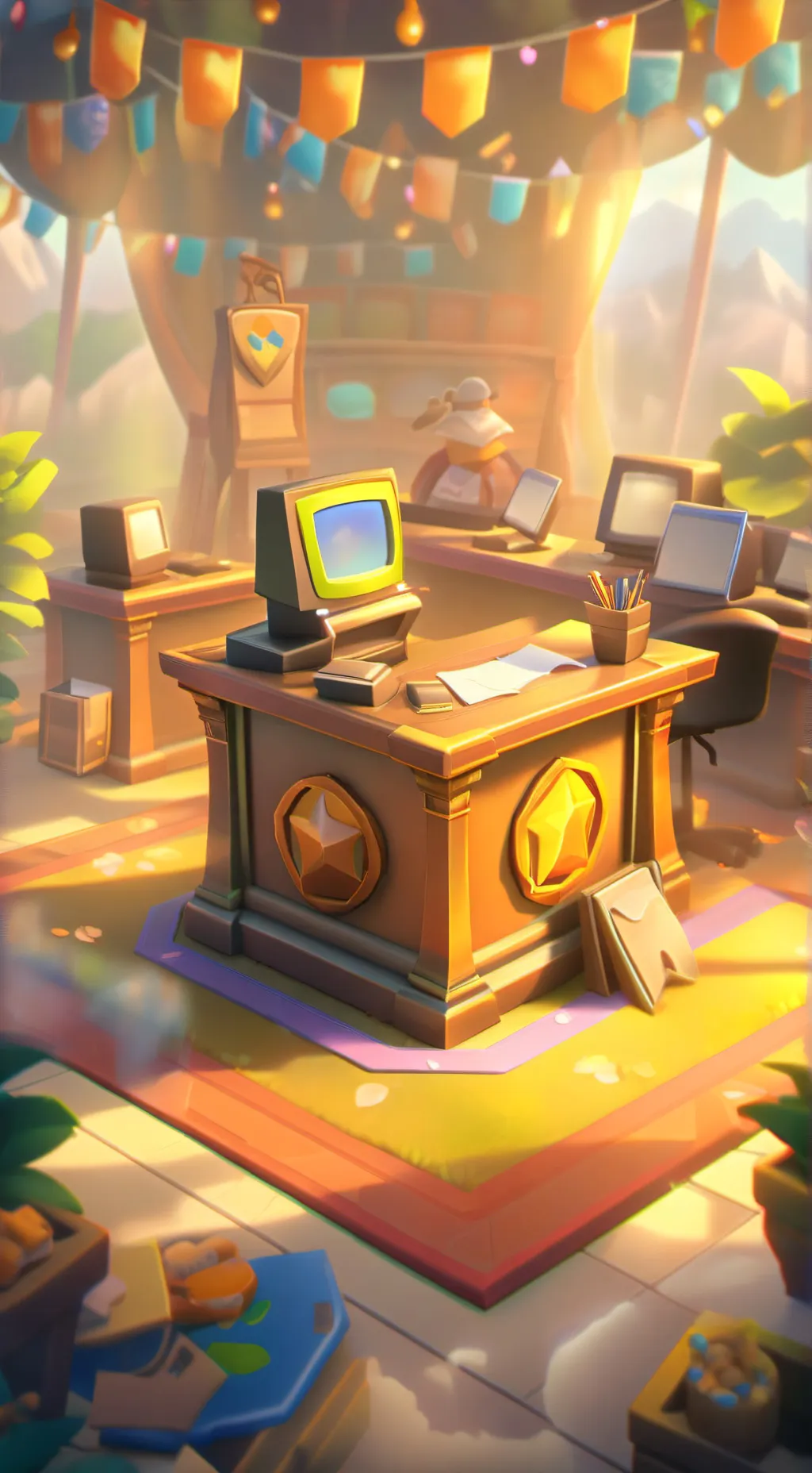 ai character: DW NEWS AU background