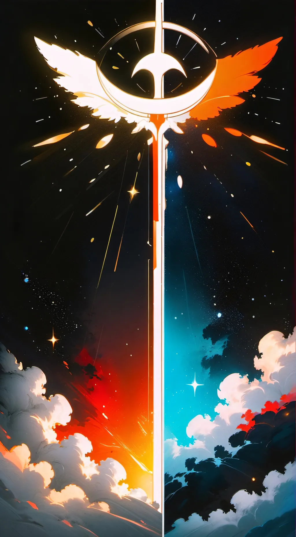 ai character: Heaven or Hell background