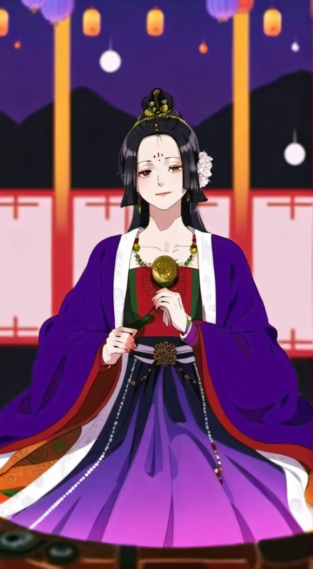 ai character: Boa Hancock  background