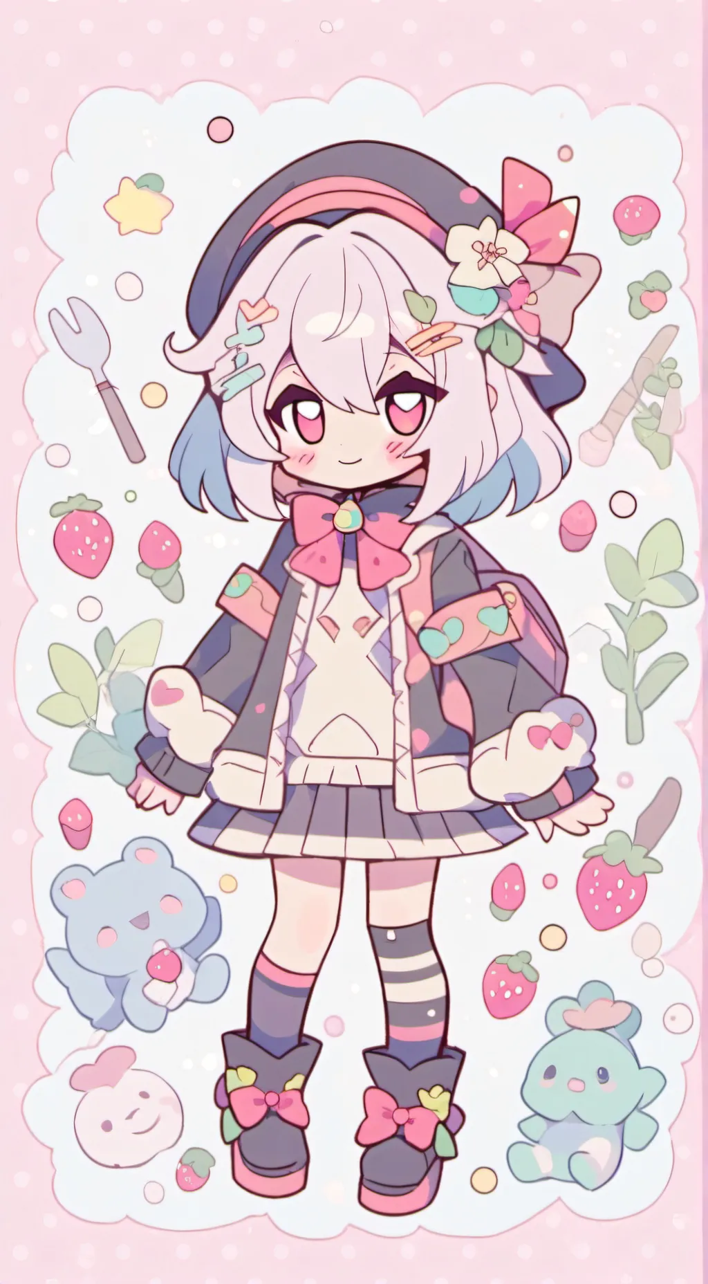 ai character: HH singing battle💞 background