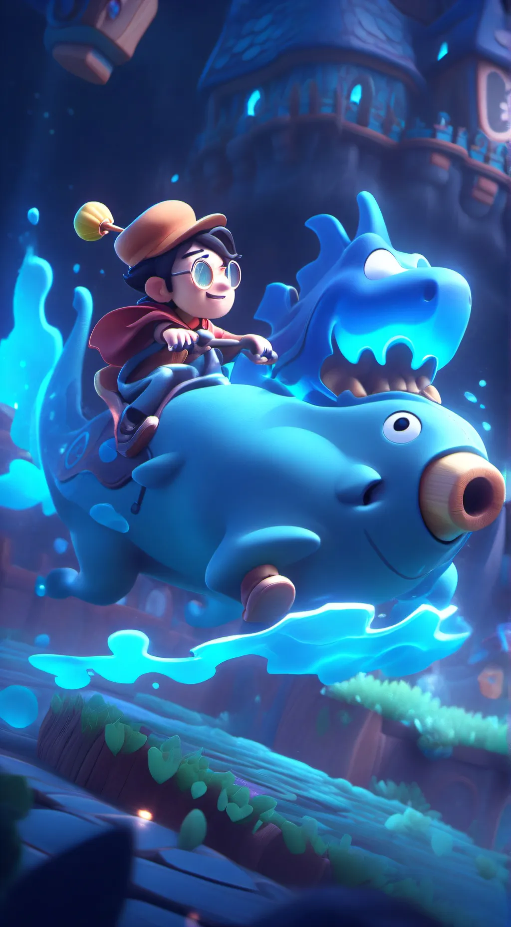 ai character: dandy × astro background