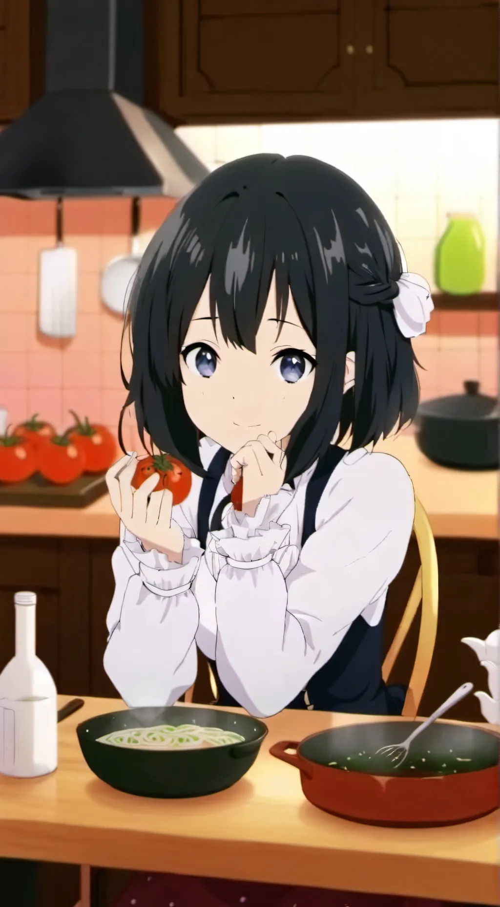 ai character: Rose background