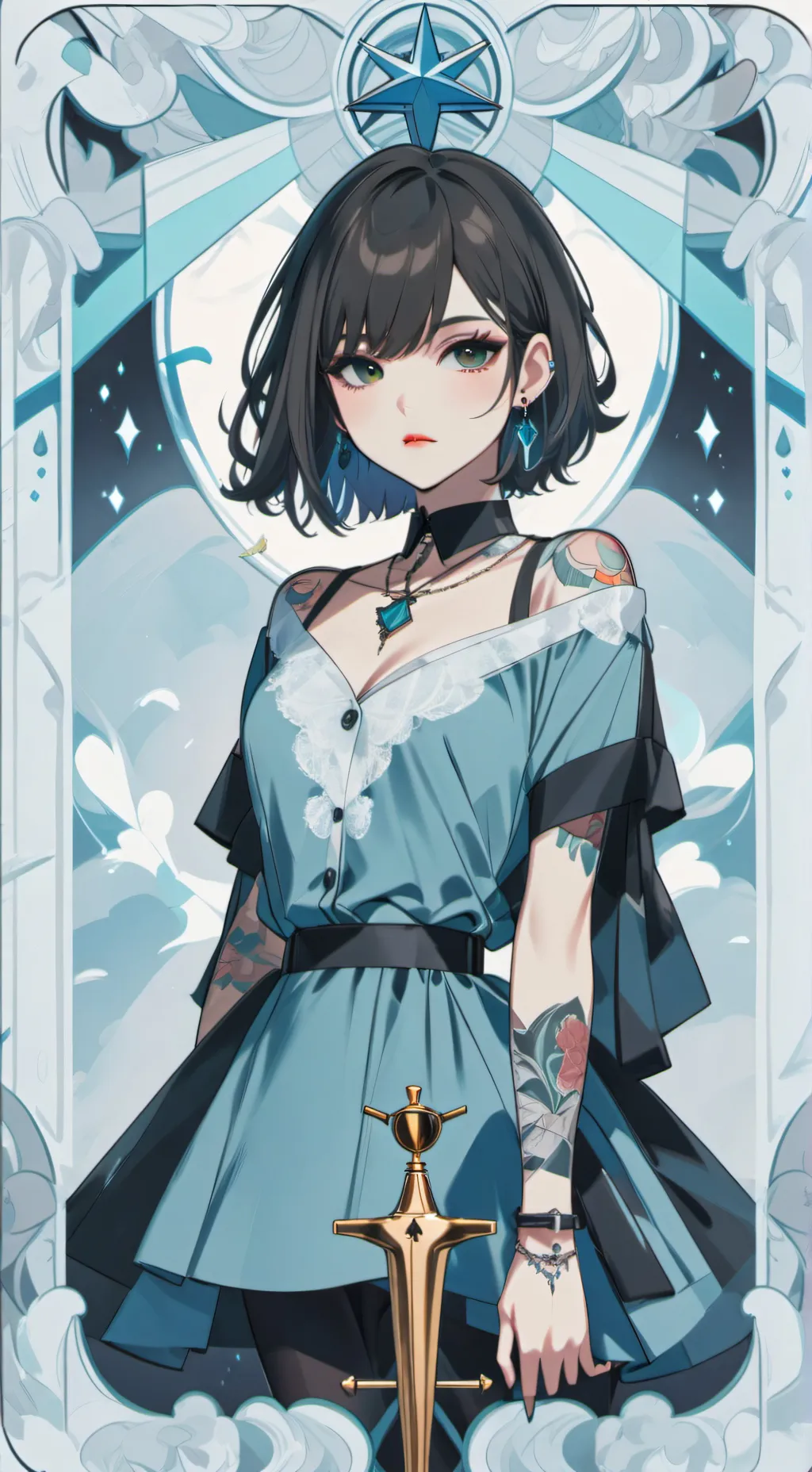 ai character: Gaël  background