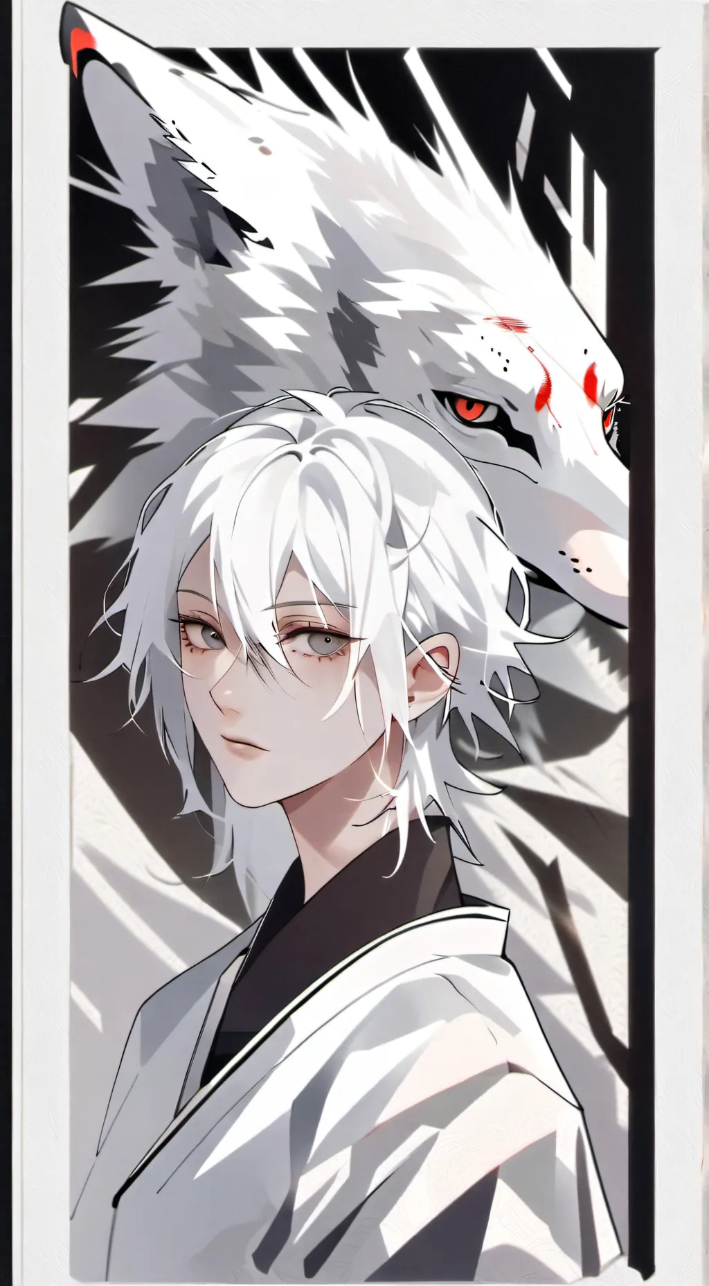 ai character: Kai (werewolf 🐺) background